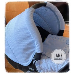 Capota Jane Transporter Piqué Azul Celeste