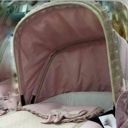 Capota Bugaboo Camaleón Rosa Empolvado Volante Puntilla Cámel