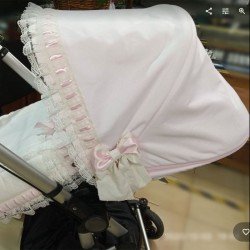 Capota Bugaboo Camaleón Piqué Cámel Puntilla Beige Extensible