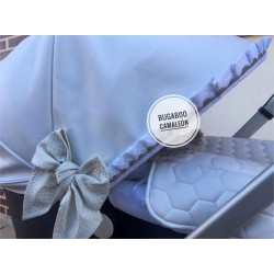 Capota Bugaboo Camaleón Polipiel blanco volante piqué
