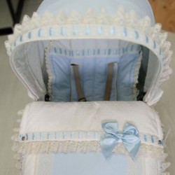 Capota Bugaboo Camaleón Puntilla y Pasacinta Celeste