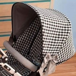 Capota Bugaboo Camaleón Vichy Blanco Negro