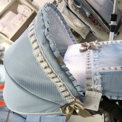 Capota Jane Kawai Silla Piqué azul empolvado