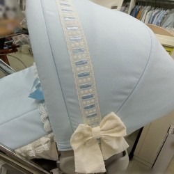 Capota Bebecar Grupo Cero Piqué Celeste pasacinta cinta celeste