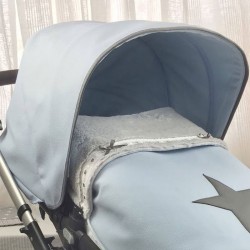 Capota Bugaboo Polipiel Celeste Bies Gris