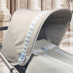 Capota Bugaboo Camaleón Piqué Cámel cinta azul