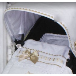 Capota Bugaboo Piqué Blanco piculina cámel