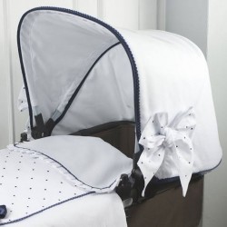 Capota Bugaboo Piqué Blanco bies marino