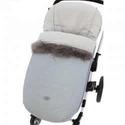 Saco Silla Universal Md 656T Ecopiel A - Celeste Empolvado/Gris