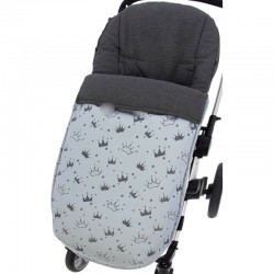 Saco Silla Universal Md 656T Ecopiel A - Celeste Empolvado/Gris