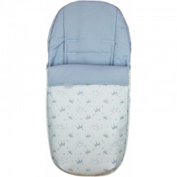 Saco Silla Universal Md 658T Ecopiel E - Blanco/Celeste Oscuro