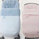 Saco Silla Bebecar BR, Bugaboo, Bebecar, Universal 02-126 Acolchado Rombos y Pelo Rosa, Azul, Etc