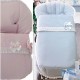 Saco Silla Bebecar Hip Hop, Bugaboo, Bebecar, Universal 02-132 Plumeti Azul Blanco o Rosa Blanco