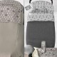 Saco Silla Bebecar Hip Hop XL, Bugaboo, Bebecar, Universal 02-133 Loneta Gris o Cámel y Estrellas