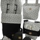 Saco Silla Be Cool Trolley, Bugaboo, Bebecar, Universal 02-228 Ositos Gris y Negro