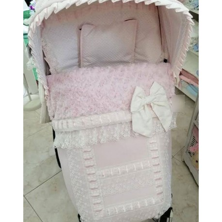 Saco Silla Joie Aeria, Jane, Bugaboo, Universal Rosa Pasacinta y Puntilla con Pelo