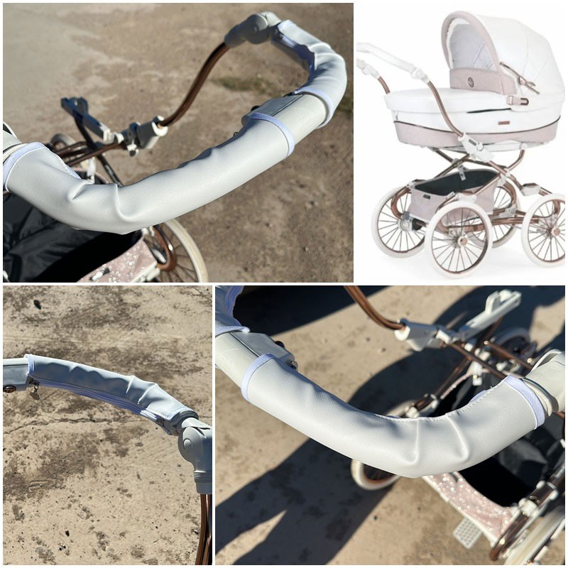 Funda Cubre Manillar Bebecar Stylo Class Prive 2022 Blanco, gris