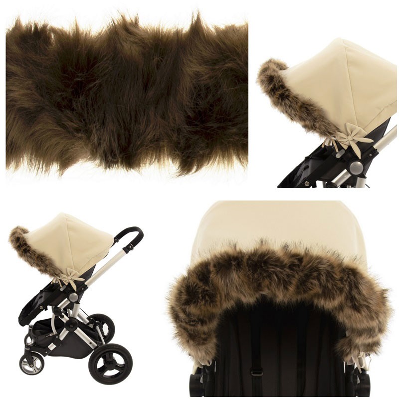 Boa Peluche Capota Silla Capazo Universal Pelo Cámel Cunabebé