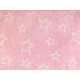 Alfombra Infantil Juvenil Rosa Estrellas Blancas 100% Algodón Medidas 120x160