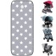 Funda Saco Silla Gemelar Jane Baby Monsters Bugaboo (Twinlink, easy kuki twin, donkey) Estrellas Gris