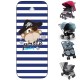 Funda Saco Silla Gemelar Jane Baby Monsters Bugaboo (Twinlink, easy kuki twin, donkey) Pirata Azul