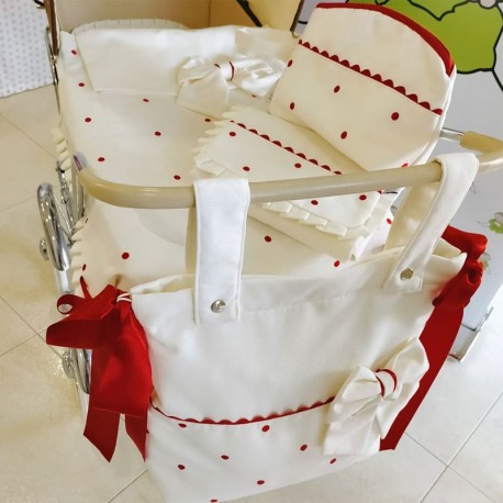 Colcha Capazo Opción Saco Inglesina classica, Bugaboo, Jane, Plumeti Celeste con Blanco y Otros