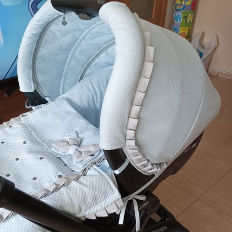 Capota Jane Transporter 2 Piqué Azul, Rosa, Gris, etc