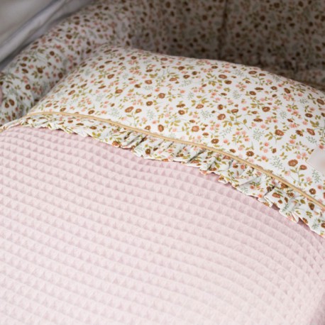 Estampado Flores, Waffle Rosa Empolvado