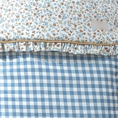 Estampado Flores, Vichy Azul