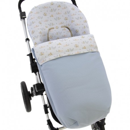 Saco Silla Arrue Olimpia, Bugaboo, Jane, Gemelar Impermeable con Pelo Rosa 05-1007