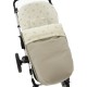 Saco Silla Baby Monster Kuki Twin, Bugaboo, Jane, Gemelar Ecopiel y Pelo Gris 07-1000