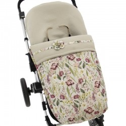 Saco Silla Bebecar Grand Style Plus, Bugaboo, Jane, Gemelar Ecopiel Azul con Estampado Globos o Pelo 07-1008